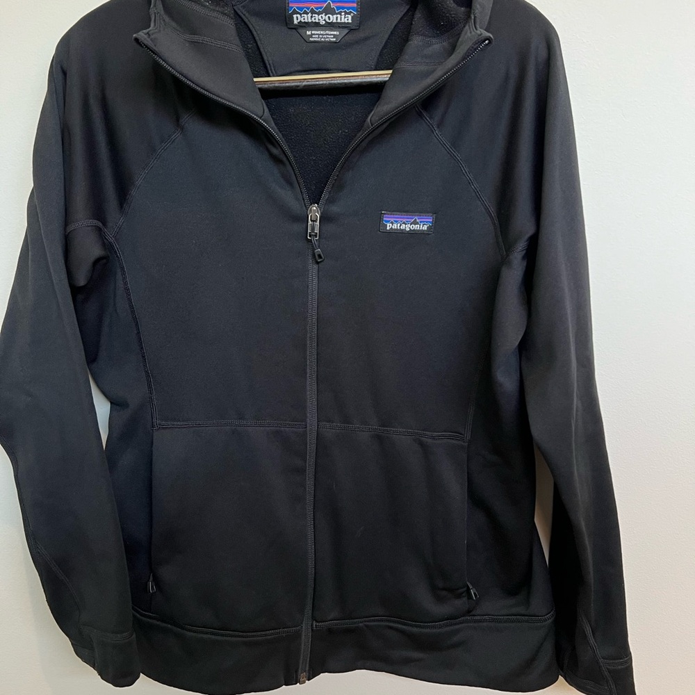 Patagonia Black Full-Zip fleece hoodie